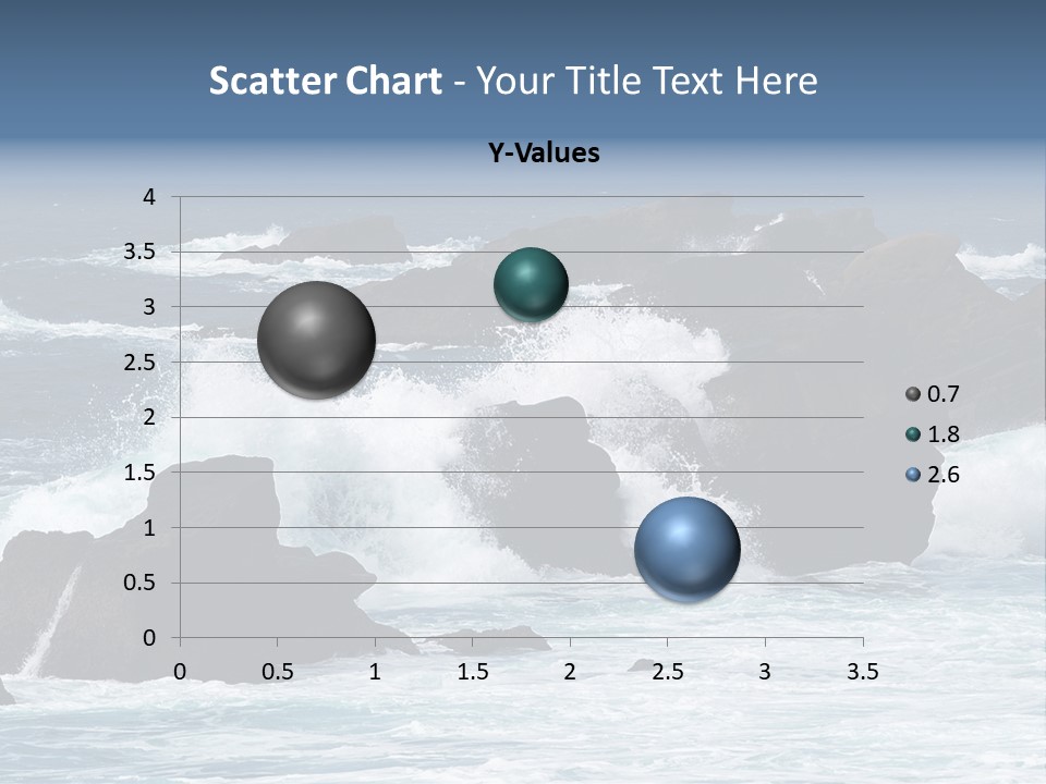 Blue Rock Spray PowerPoint Template