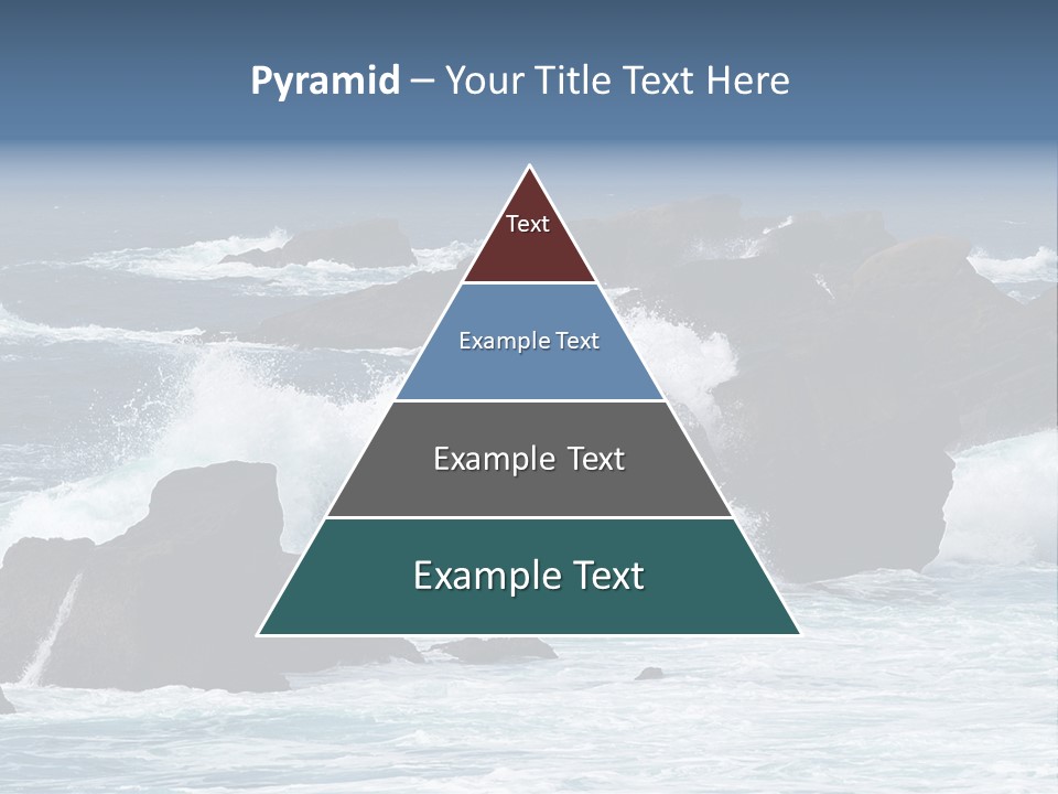 Blue Rock Spray PowerPoint Template