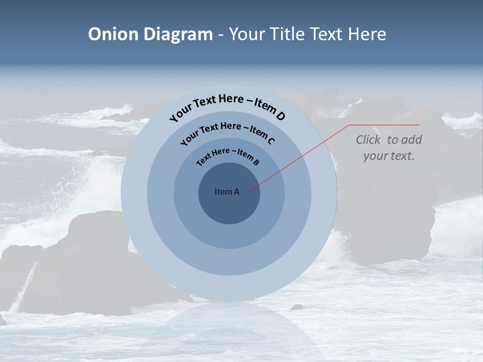 Blue Rock Spray PowerPoint Template