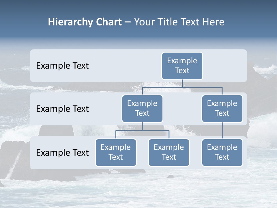 Blue Rock Spray PowerPoint Template