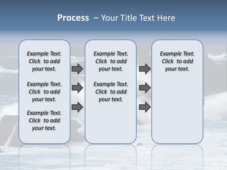 Blue Rock Spray PowerPoint Template