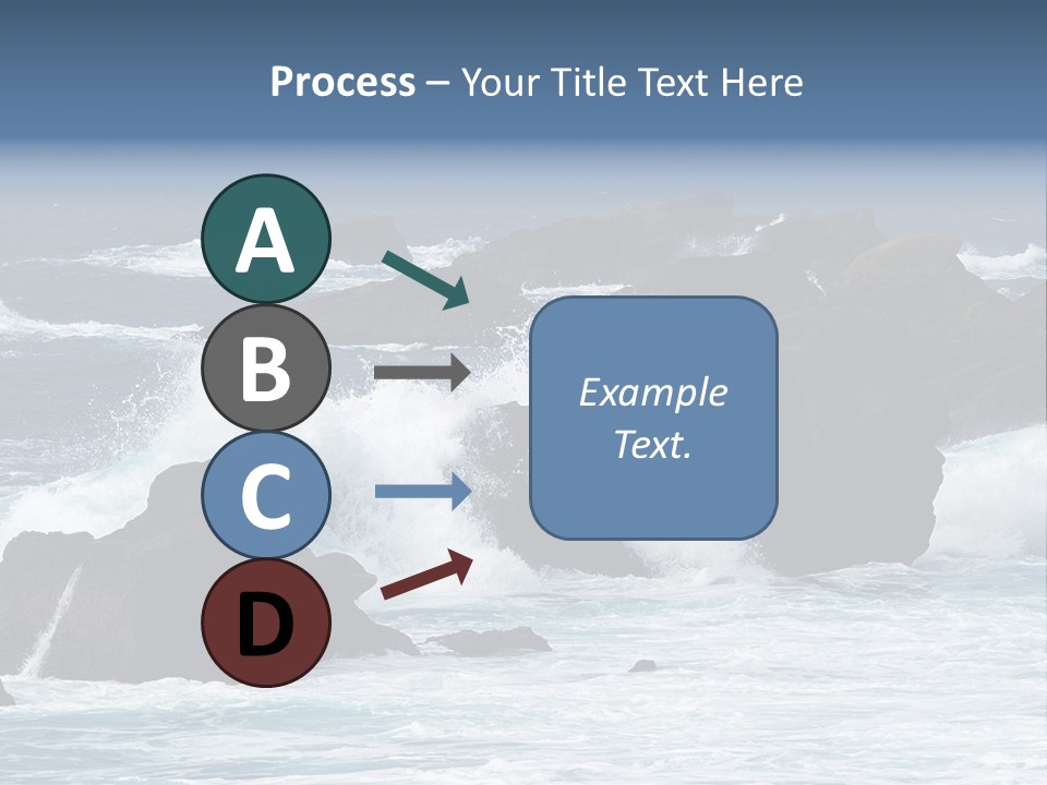 Blue Rock Spray PowerPoint Template