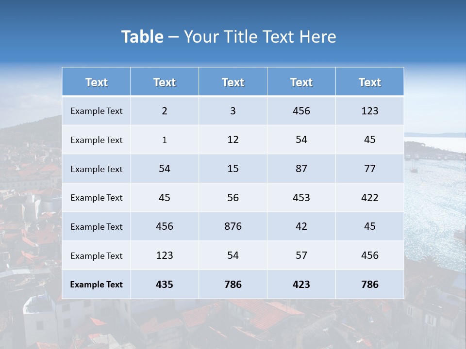 Nature Water Croatia PowerPoint Template