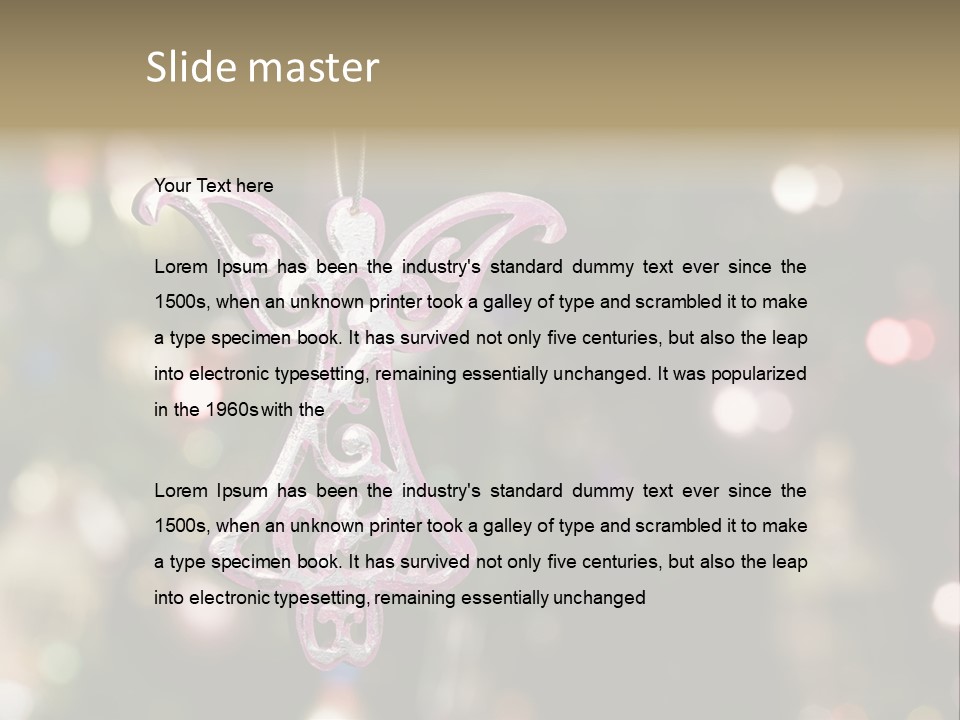 Red Xmas Design PowerPoint Template