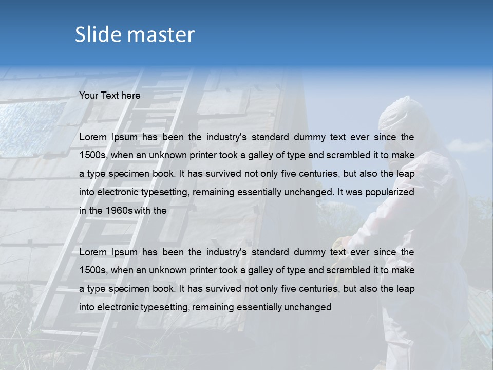 Material Waste Profession PowerPoint Template