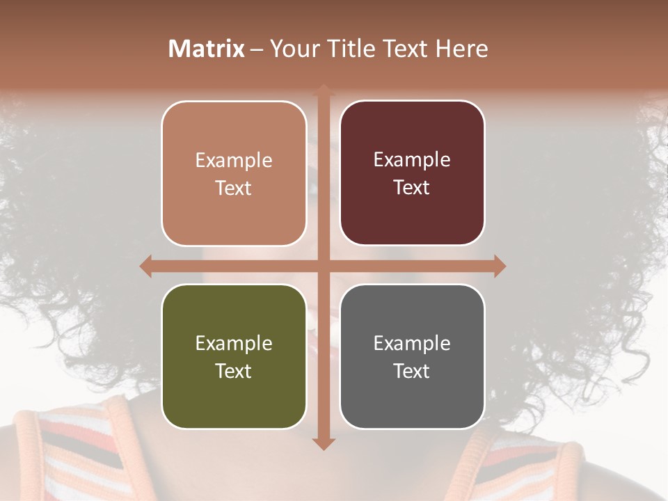 Curly Casual Smiling PowerPoint Template