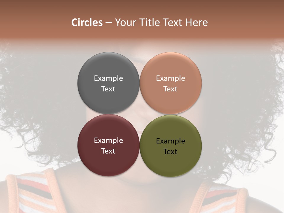 Curly Casual Smiling PowerPoint Template