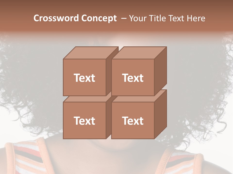 Curly Casual Smiling PowerPoint Template