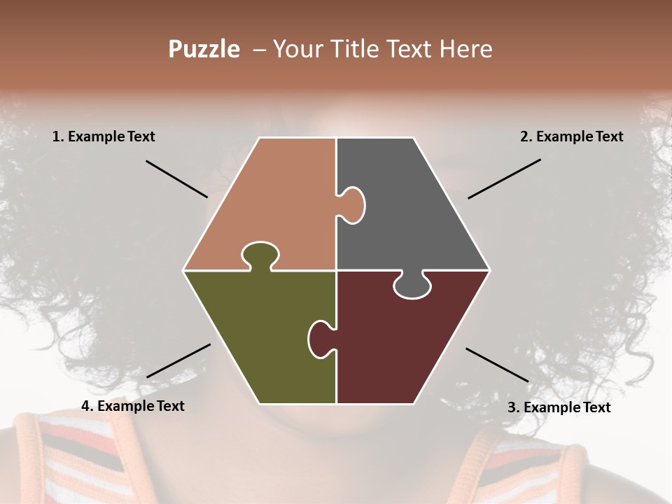 Curly Casual Smiling PowerPoint Template