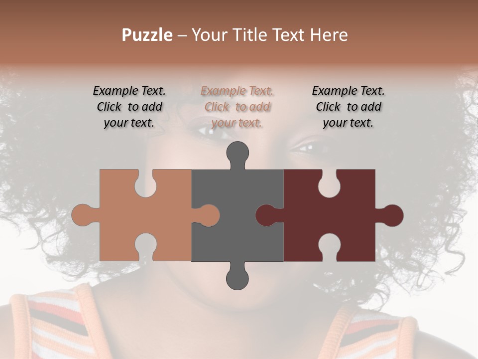 Curly Casual Smiling PowerPoint Template