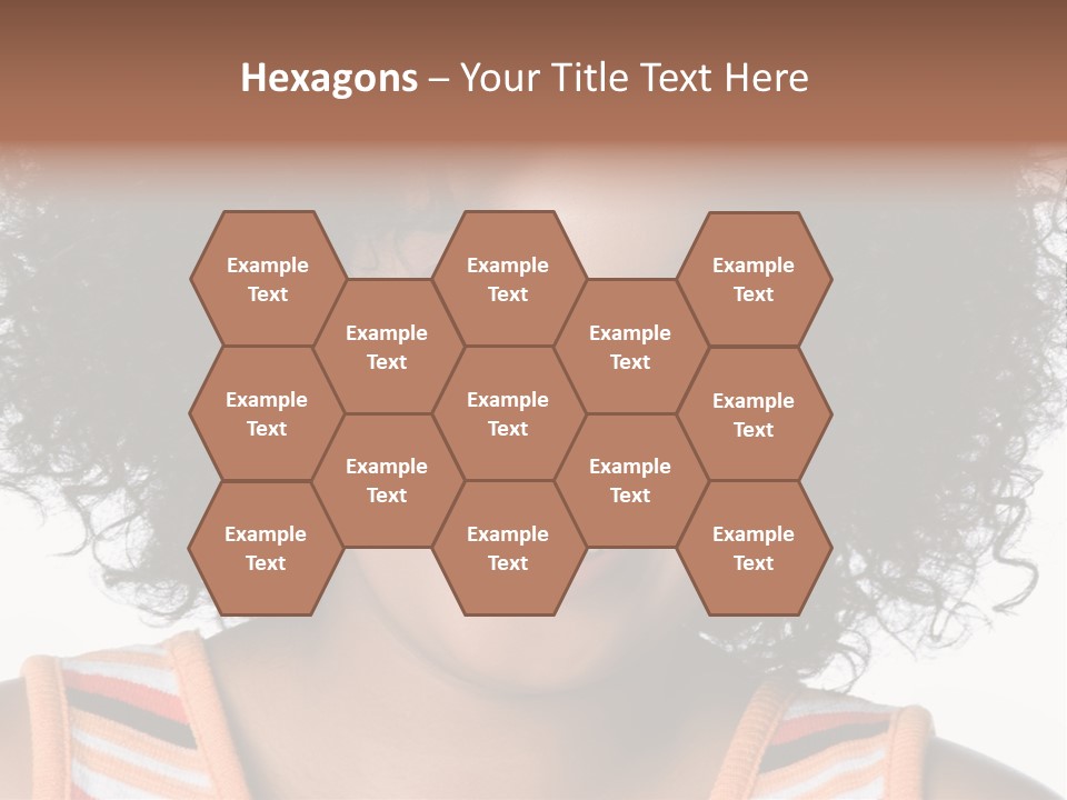 Curly Casual Smiling PowerPoint Template