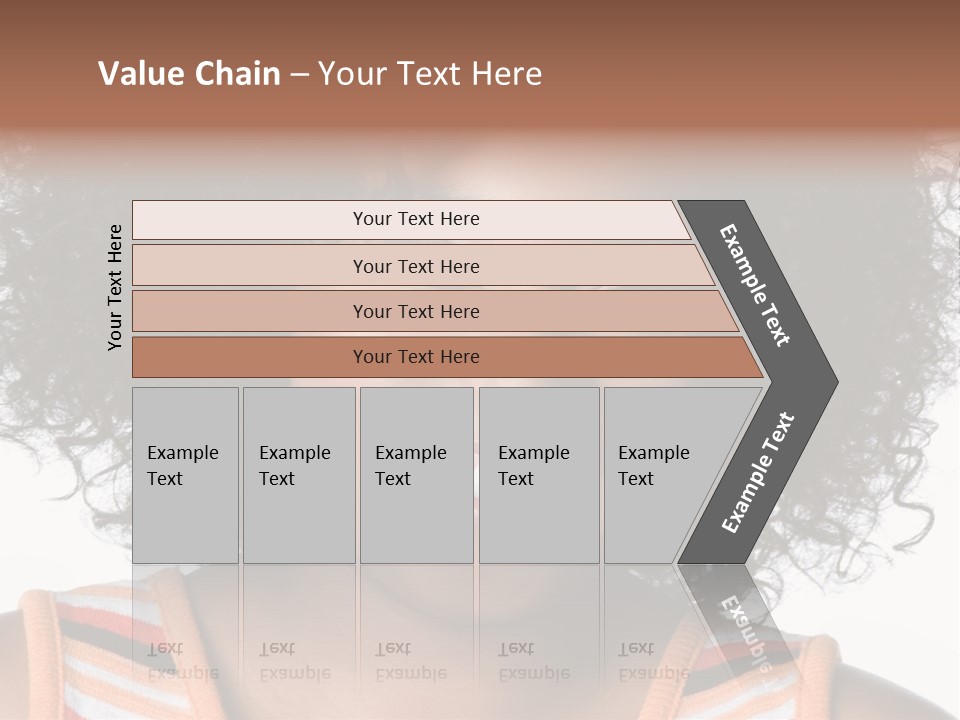 Curly Casual Smiling PowerPoint Template