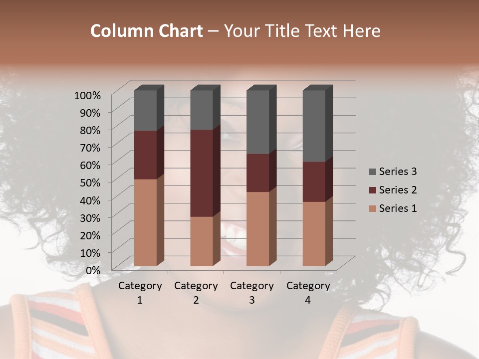 Curly Casual Smiling PowerPoint Template
