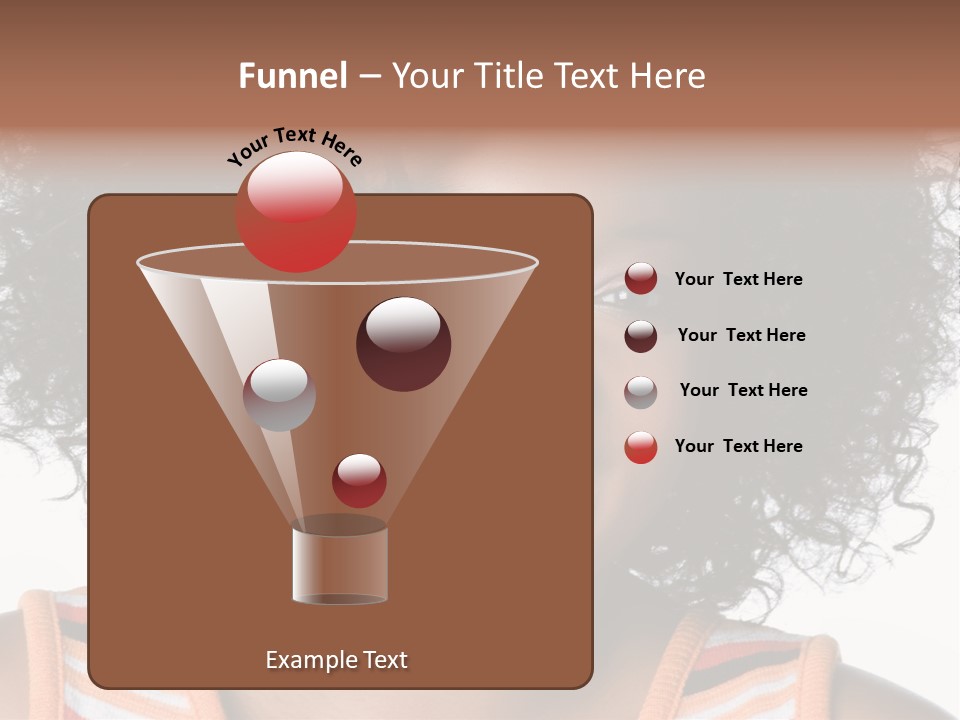 Curly Casual Smiling PowerPoint Template