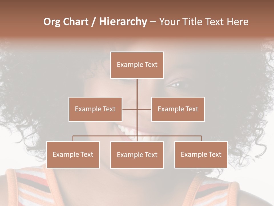 Curly Casual Smiling PowerPoint Template