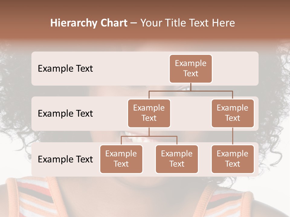 Curly Casual Smiling PowerPoint Template