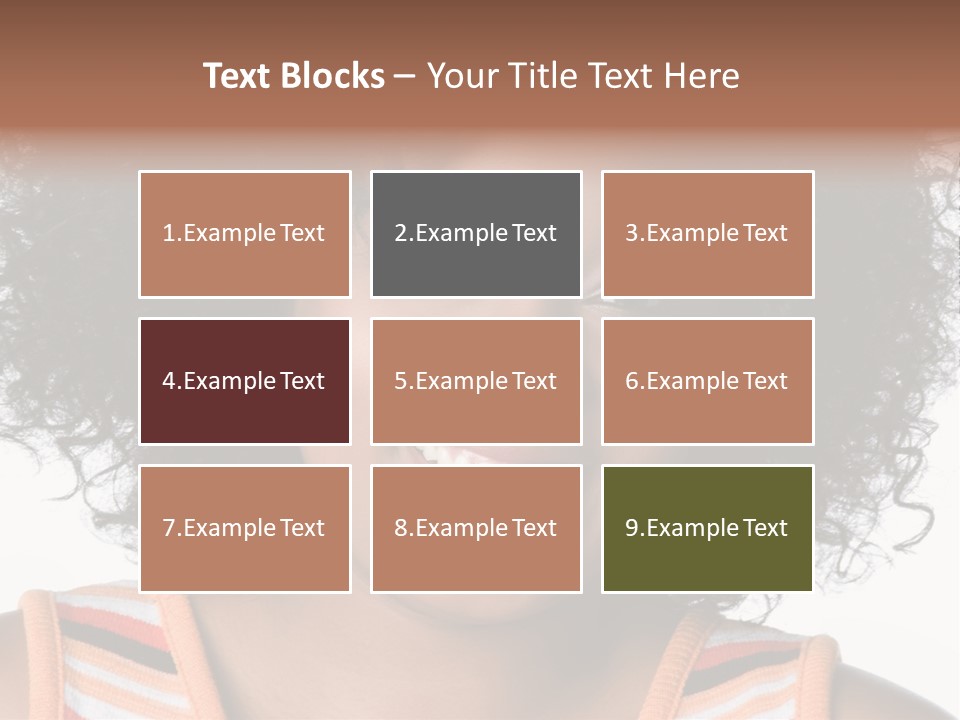 Curly Casual Smiling PowerPoint Template