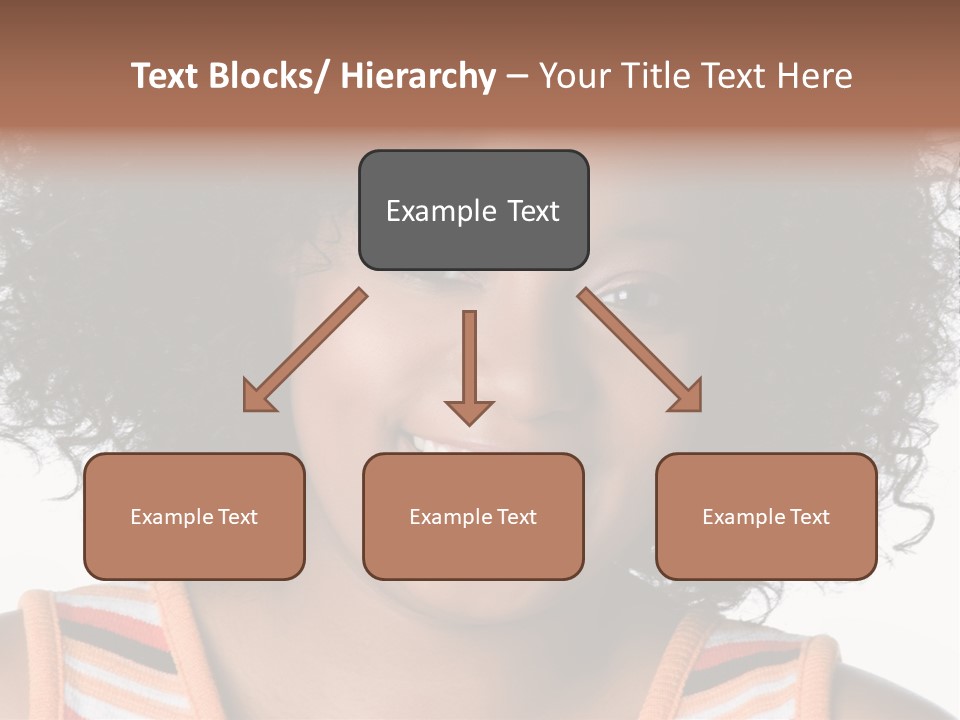 Curly Casual Smiling PowerPoint Template
