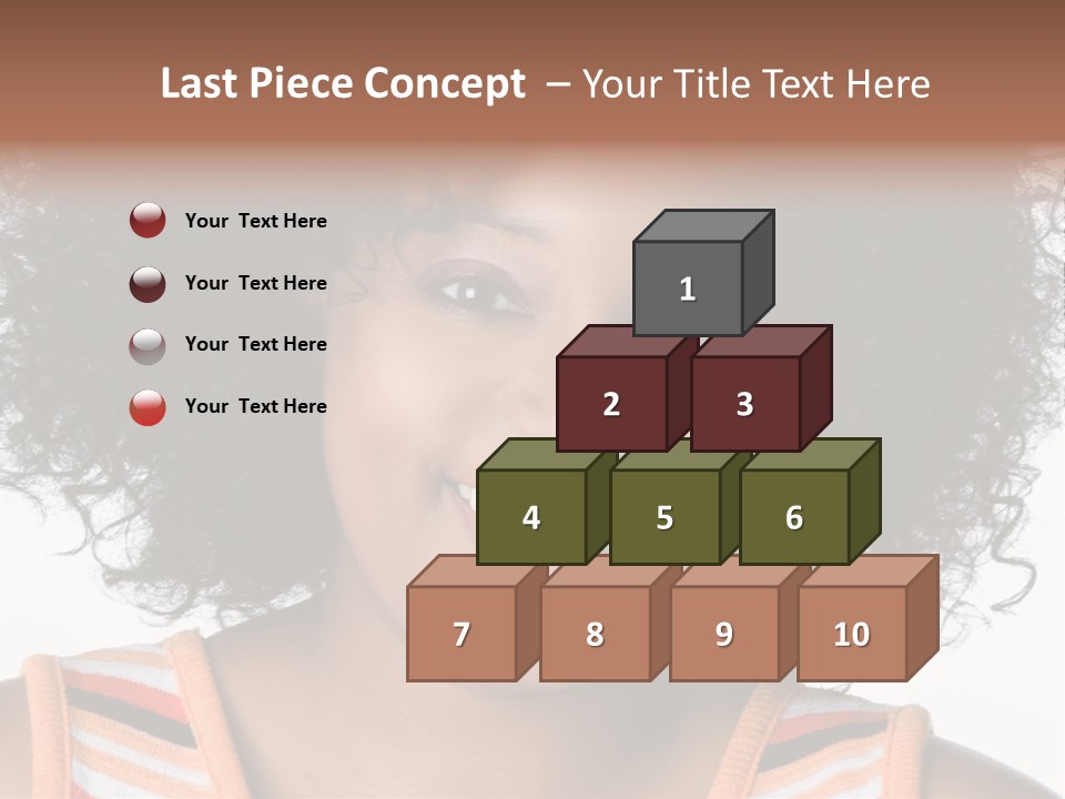 Curly Casual Smiling PowerPoint Template