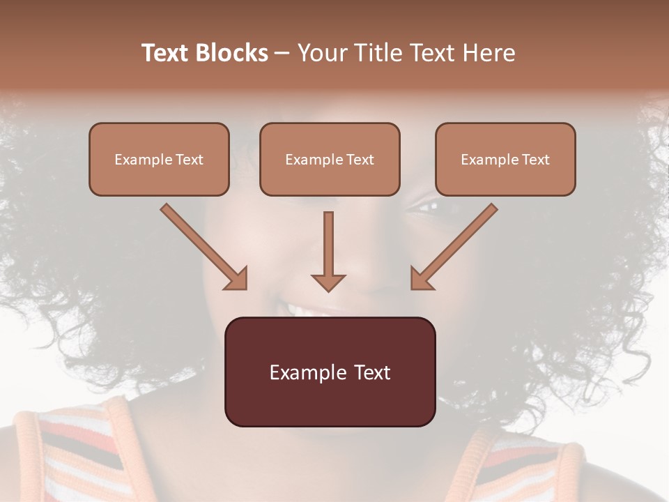 Curly Casual Smiling PowerPoint Template