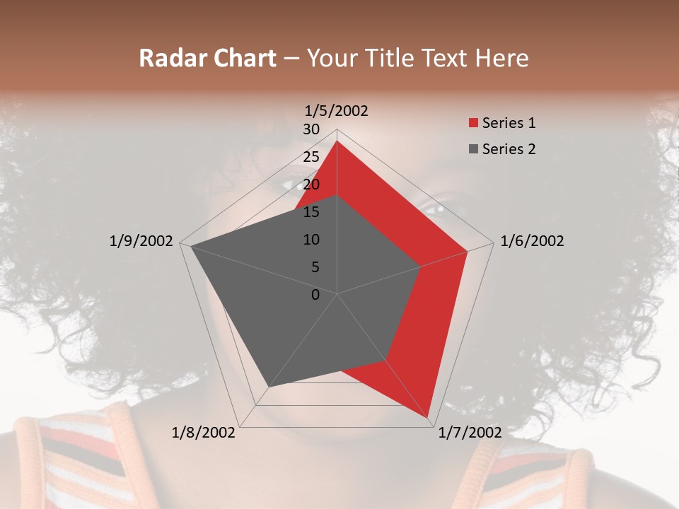 Curly Casual Smiling PowerPoint Template