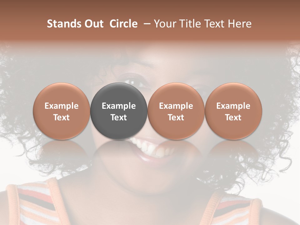 Curly Casual Smiling PowerPoint Template