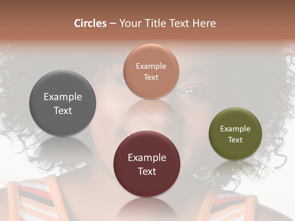 Curly Casual Smiling PowerPoint Template