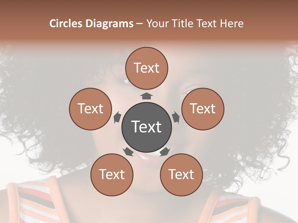 Curly Casual Smiling PowerPoint Template