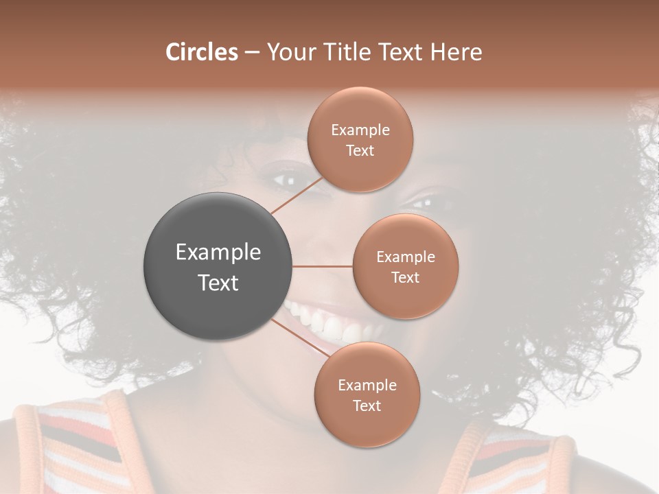 Curly Casual Smiling PowerPoint Template