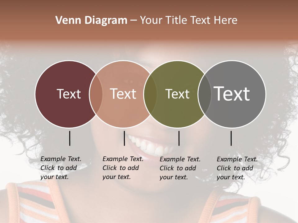 Curly Casual Smiling PowerPoint Template