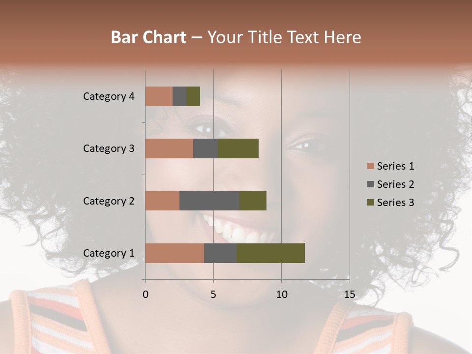 Curly Casual Smiling PowerPoint Template