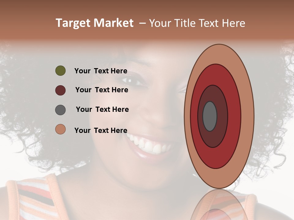 Curly Casual Smiling PowerPoint Template