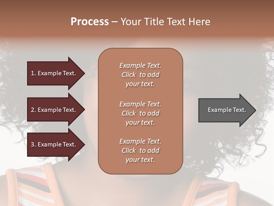 Curly Casual Smiling PowerPoint Template