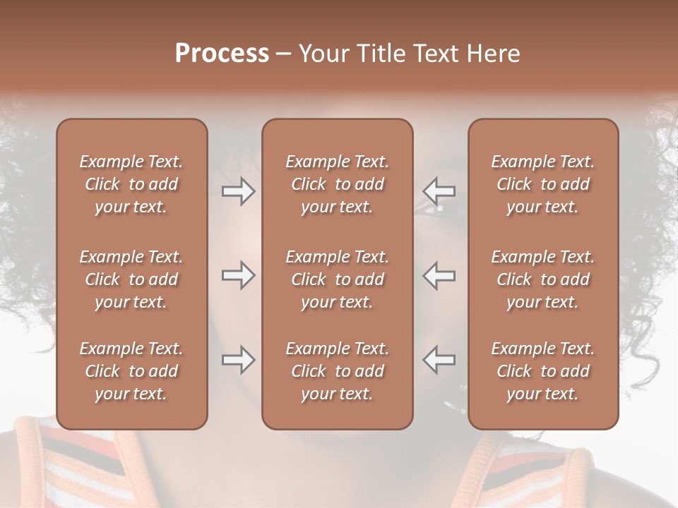 Curly Casual Smiling PowerPoint Template