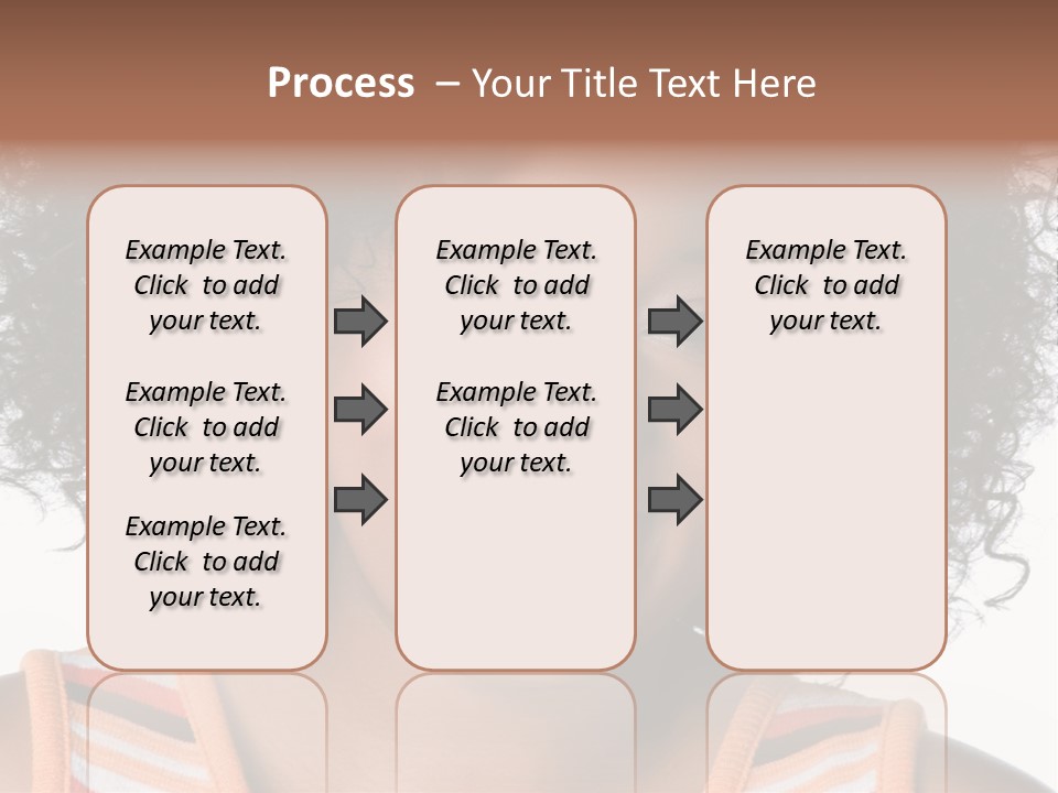 Curly Casual Smiling PowerPoint Template