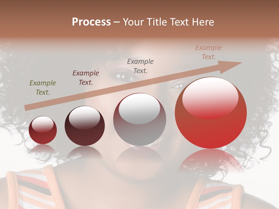 Curly Casual Smiling PowerPoint Template