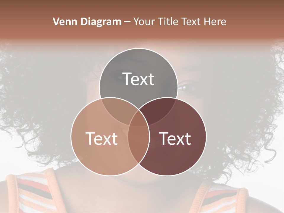 Curly Casual Smiling PowerPoint Template