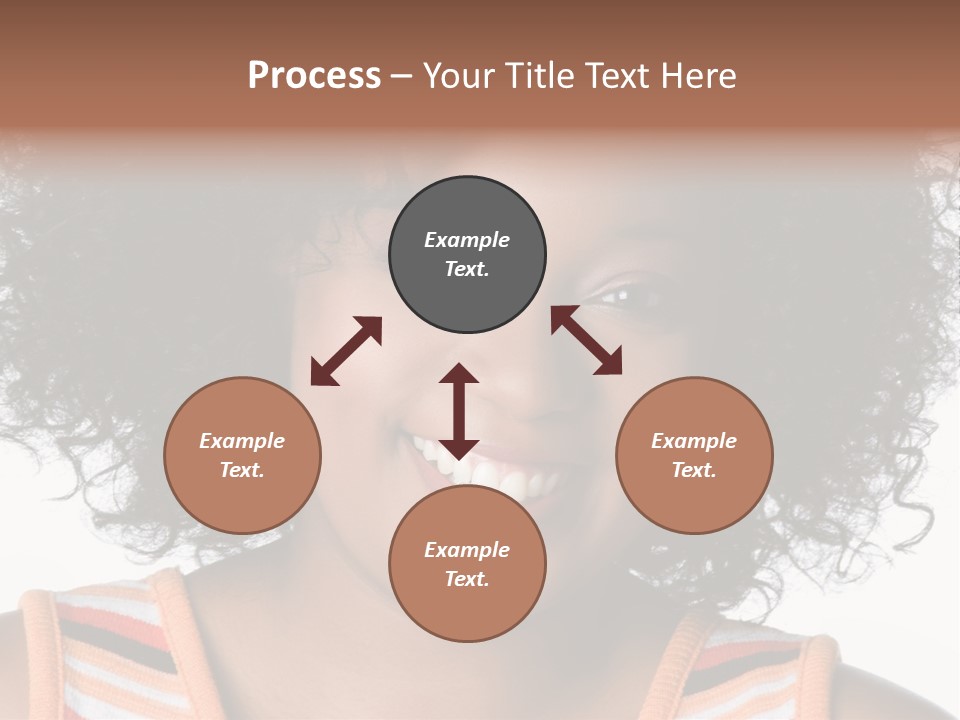 Curly Casual Smiling PowerPoint Template