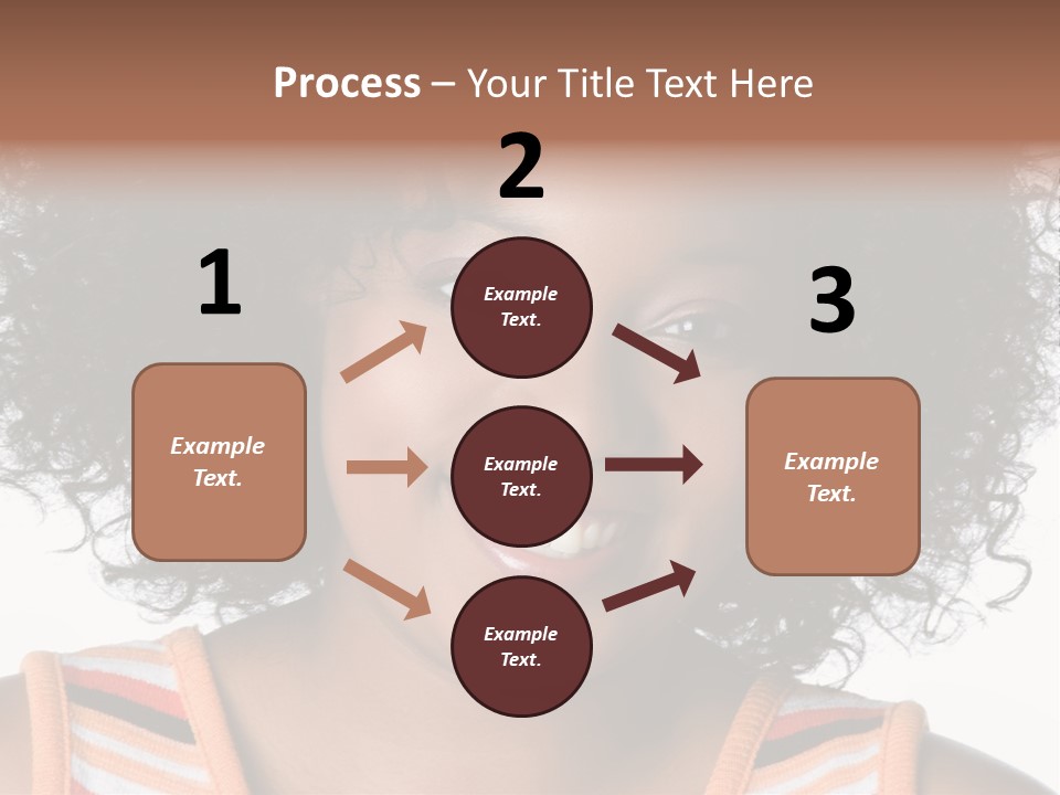 Curly Casual Smiling PowerPoint Template