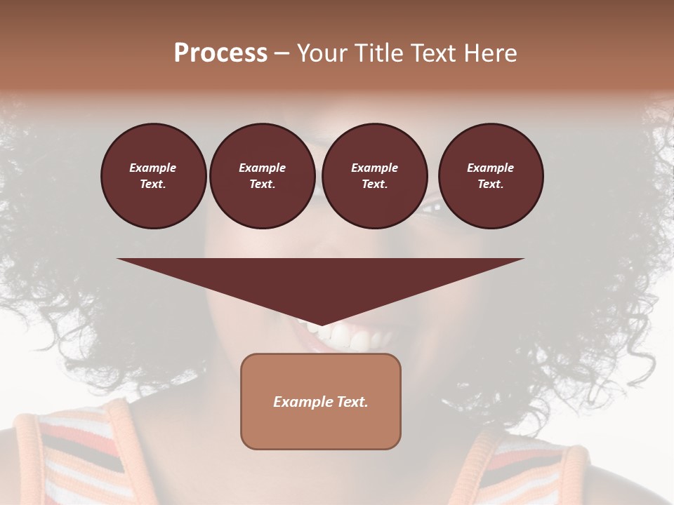 Curly Casual Smiling PowerPoint Template