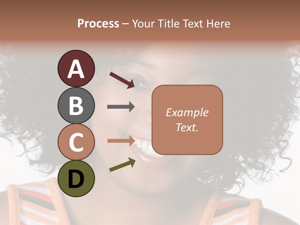 Curly Casual Smiling PowerPoint Template