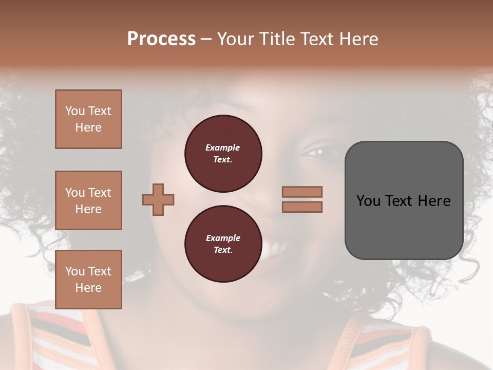 Curly Casual Smiling PowerPoint Template