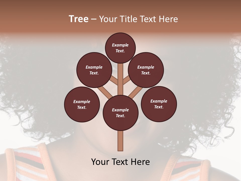 Curly Casual Smiling PowerPoint Template