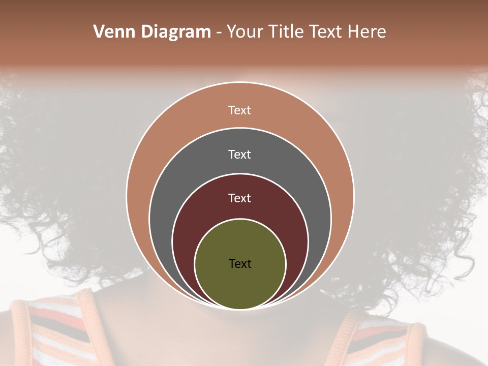Curly Casual Smiling PowerPoint Template