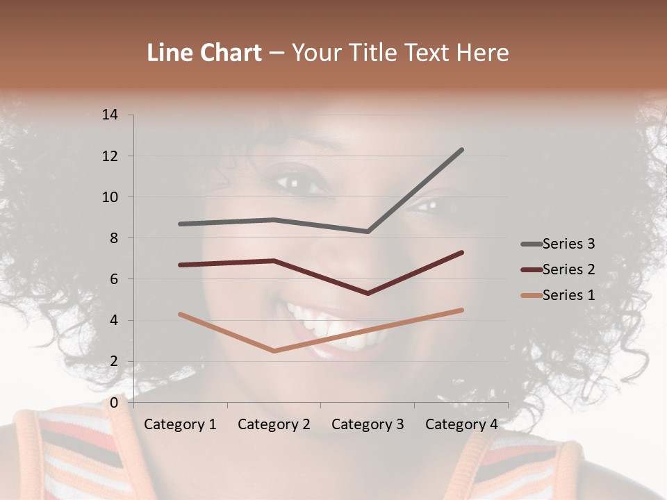 Curly Casual Smiling PowerPoint Template