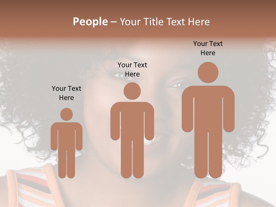 Curly Casual Smiling PowerPoint Template