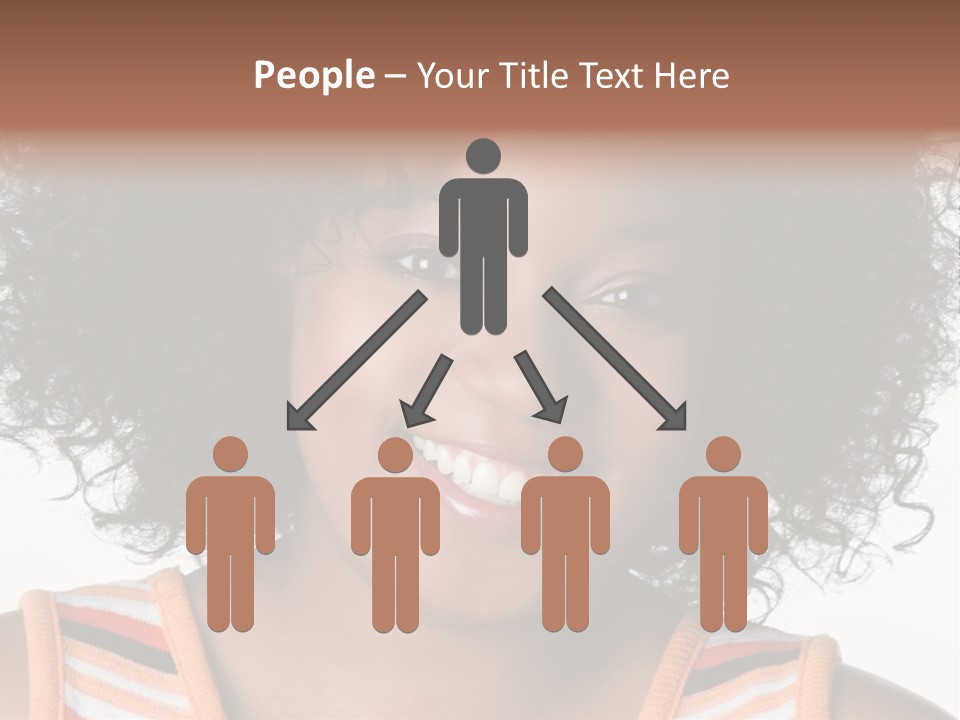 Curly Casual Smiling PowerPoint Template