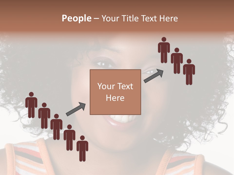 Curly Casual Smiling PowerPoint Template