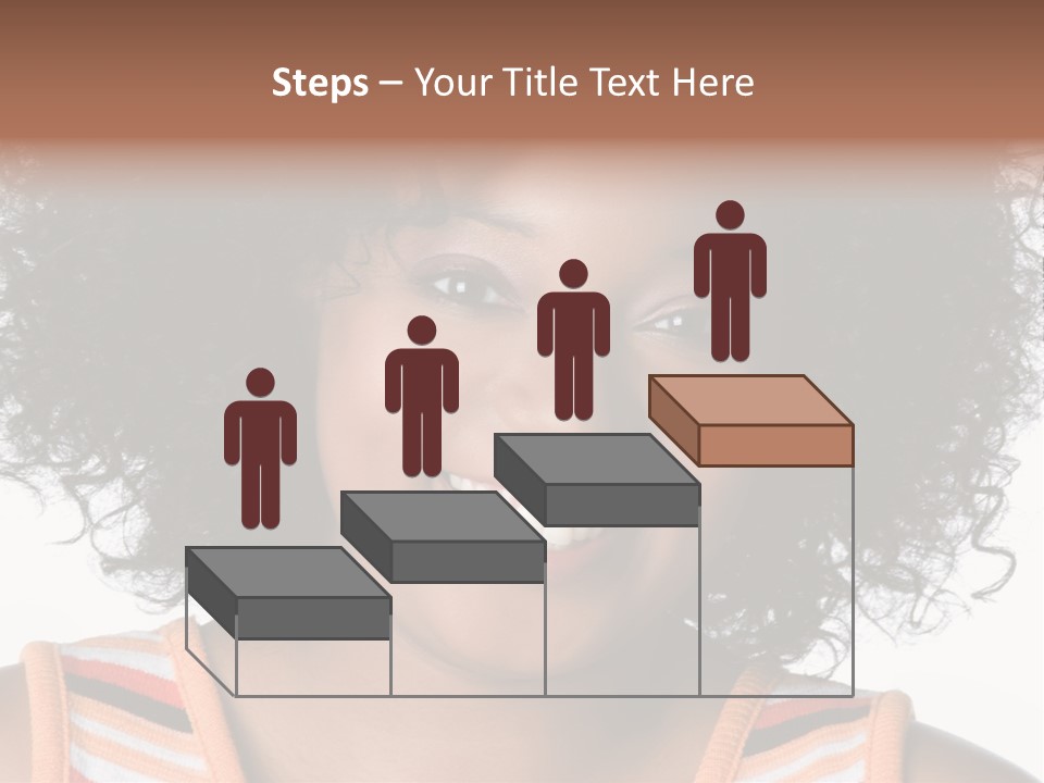 Curly Casual Smiling PowerPoint Template