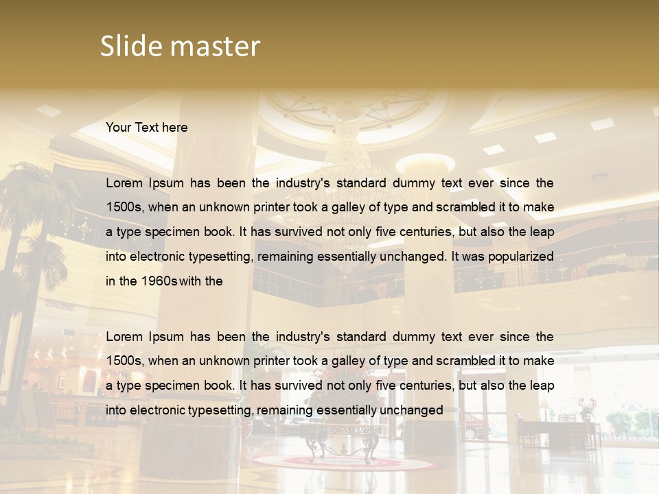 Hall Drop Decoration PowerPoint Template